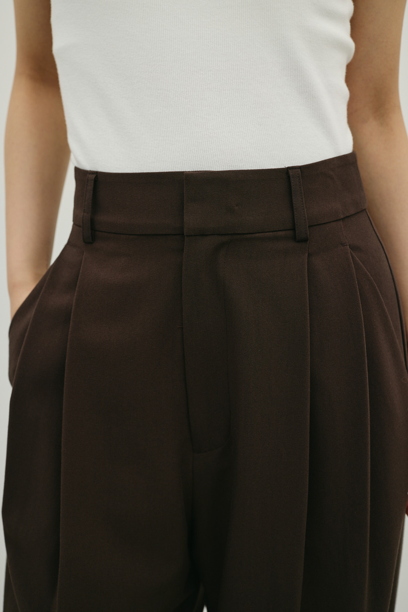 ベーシックツータックパンツ 詳細画像 BRN 7