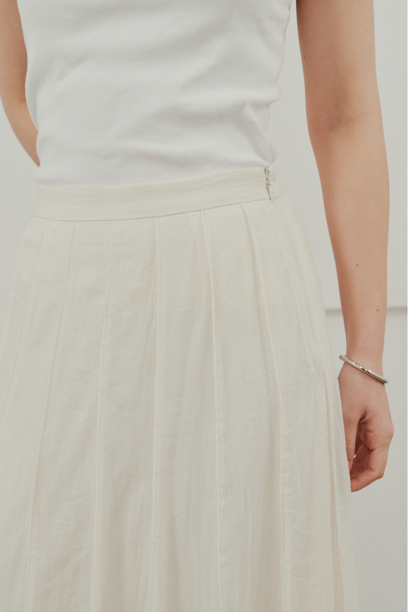 ピンタックシアースカート 詳細画像 WHT 11