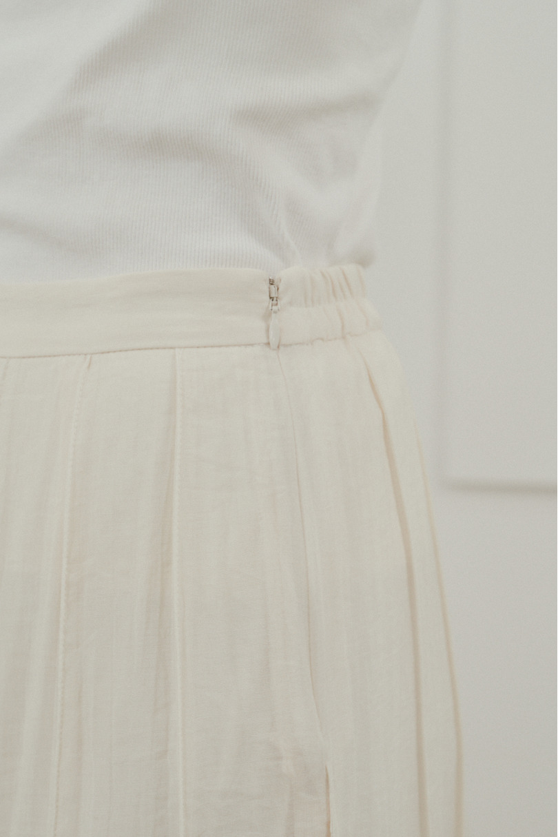 ピンタックシアースカート 詳細画像 WHT 12