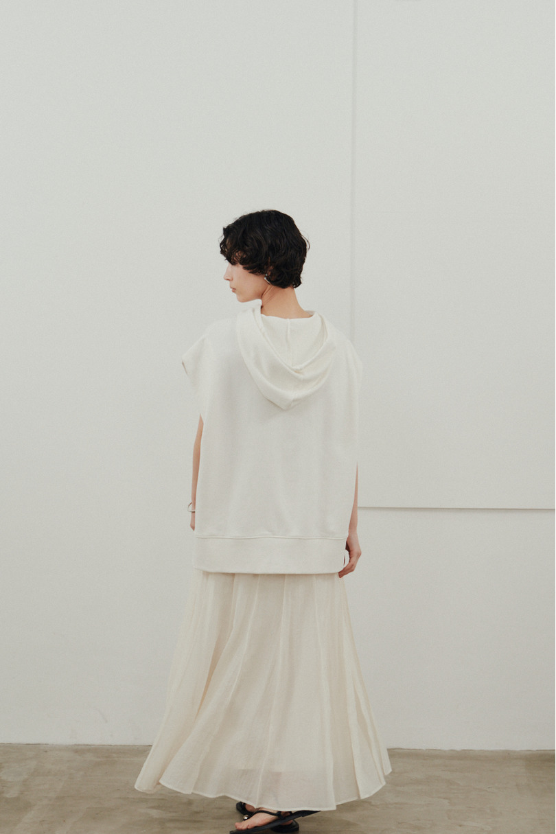 ピンタックシアースカート 詳細画像 WHT 4