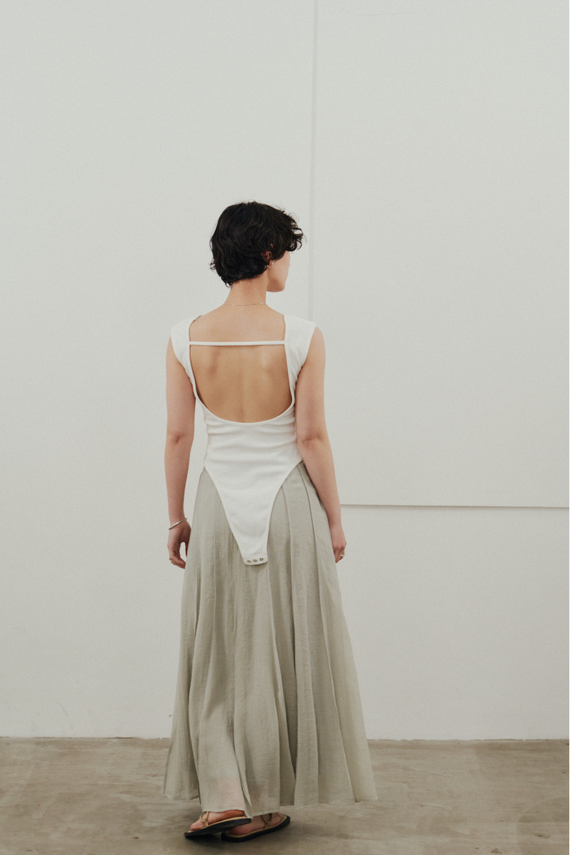 ピンタックシアースカート 詳細画像 MINT 2