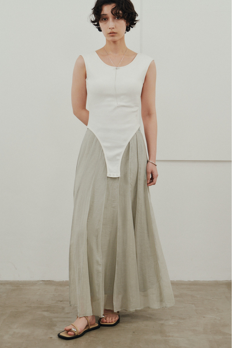 ピンタックシアースカート 詳細画像 MINT 4