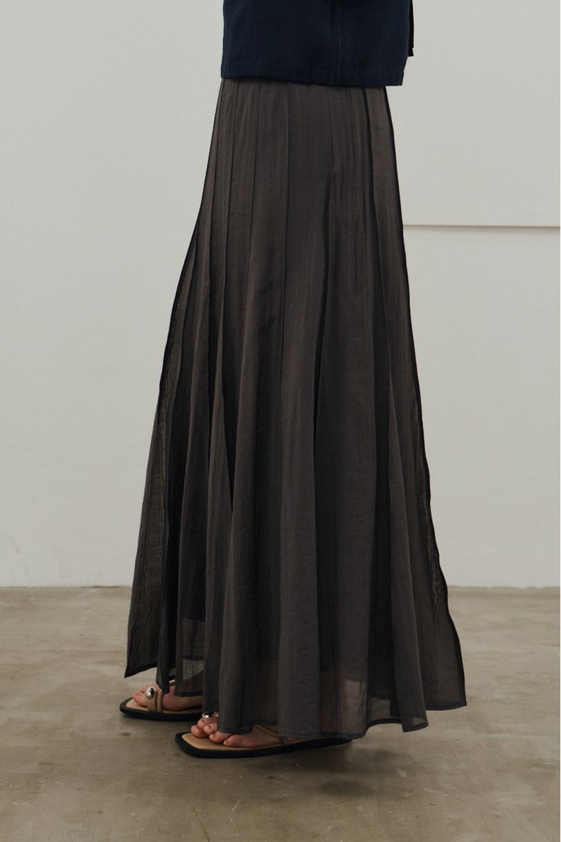 ピンタックシアースカート 詳細画像 C.GRY 6