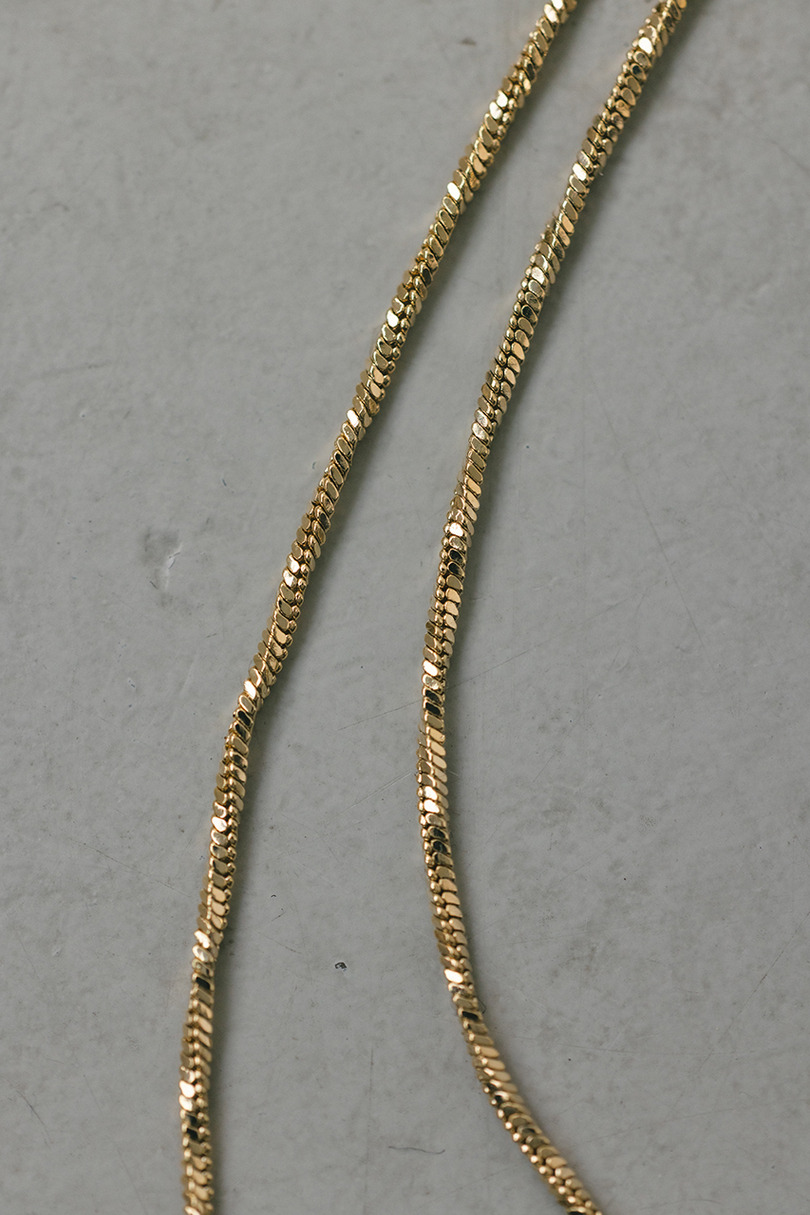スネイクグリッターネックレス 詳細画像 GLD 5