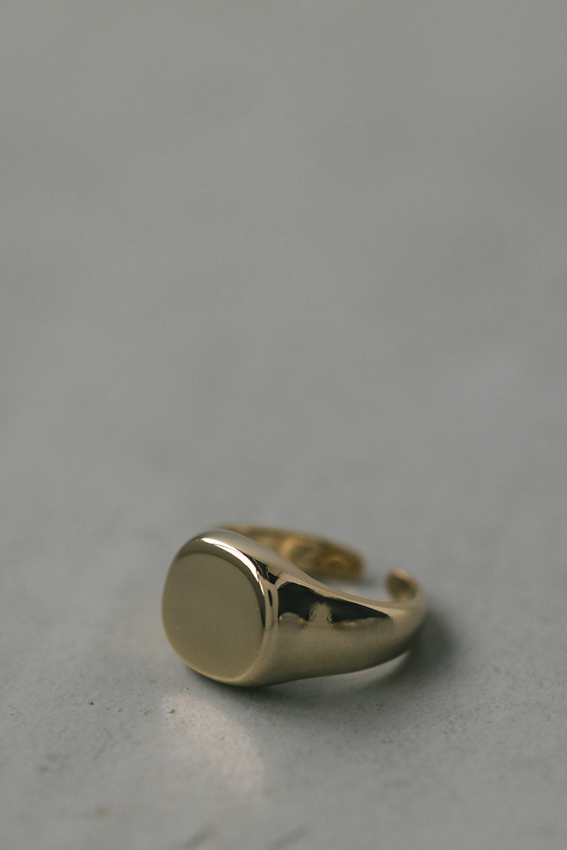 サークルシグネットリング 詳細画像 GLD 2
