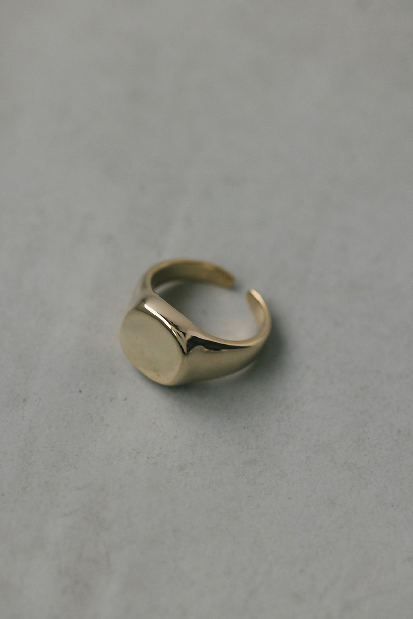 サークルシグネットリング 詳細画像 GLD 4