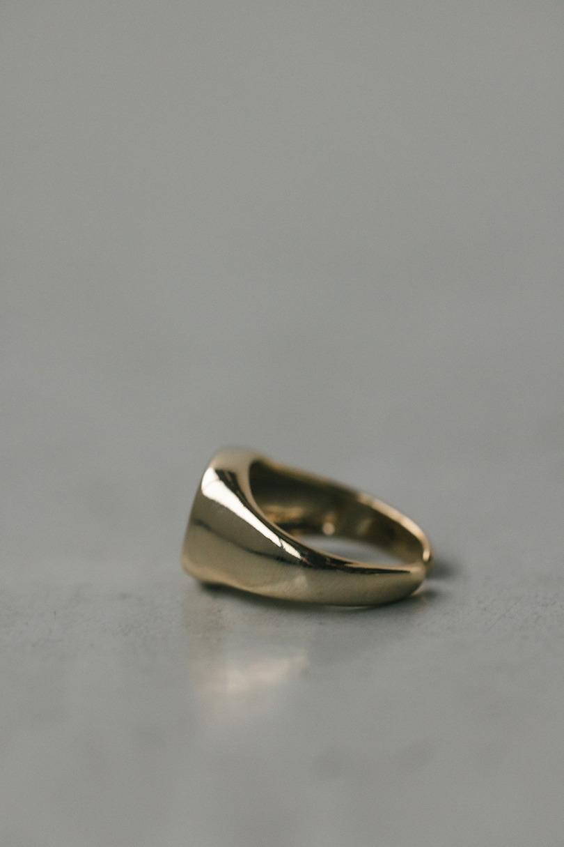 サークルシグネットリング 詳細画像 GLD 5