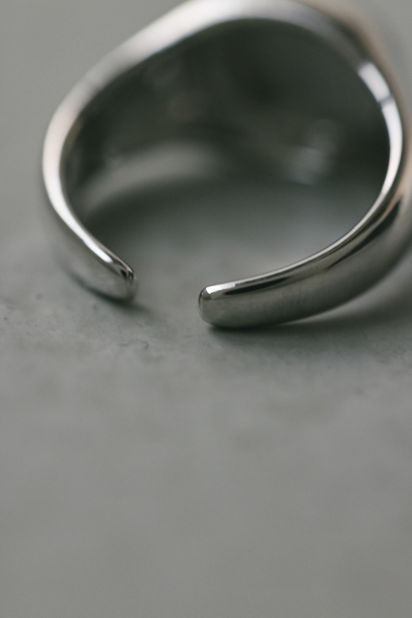 サークルシグネットリング 詳細画像 SLV 10