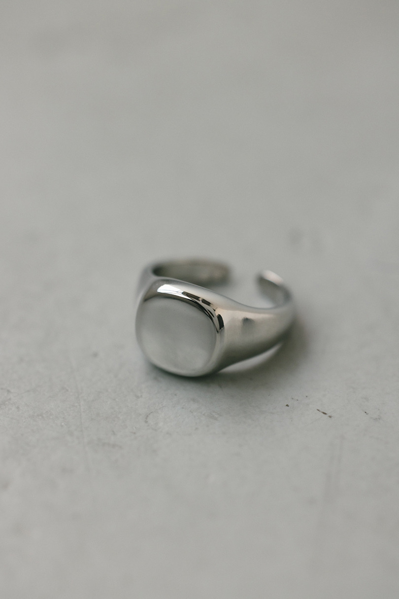 サークルシグネットリング 詳細画像 SLV 4