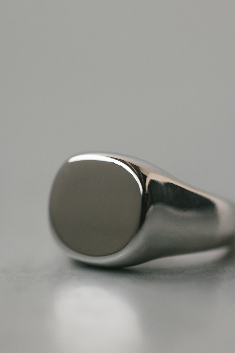 サークルシグネットリング 詳細画像 SLV 5