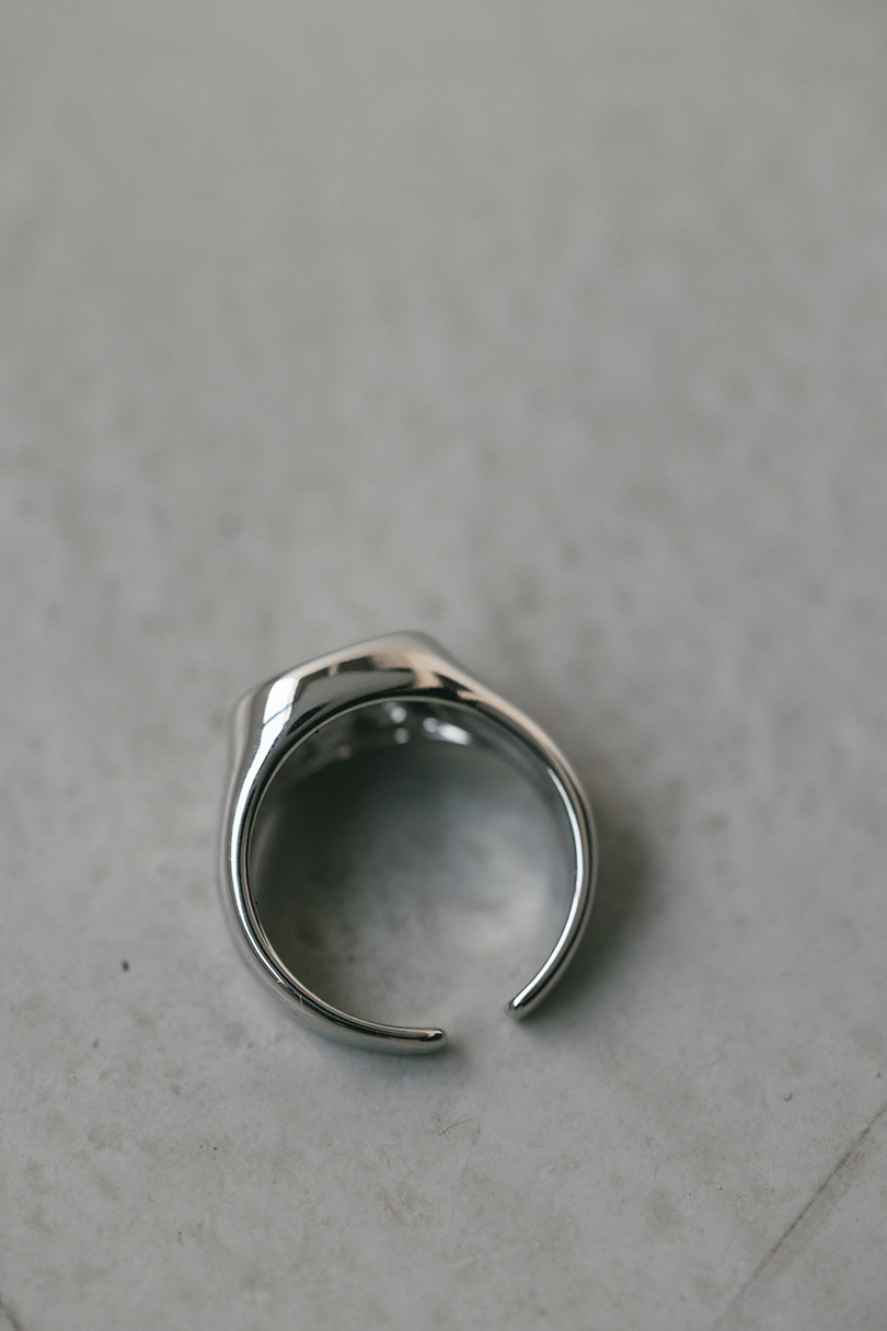 サークルシグネットリング 詳細画像 SLV 8
