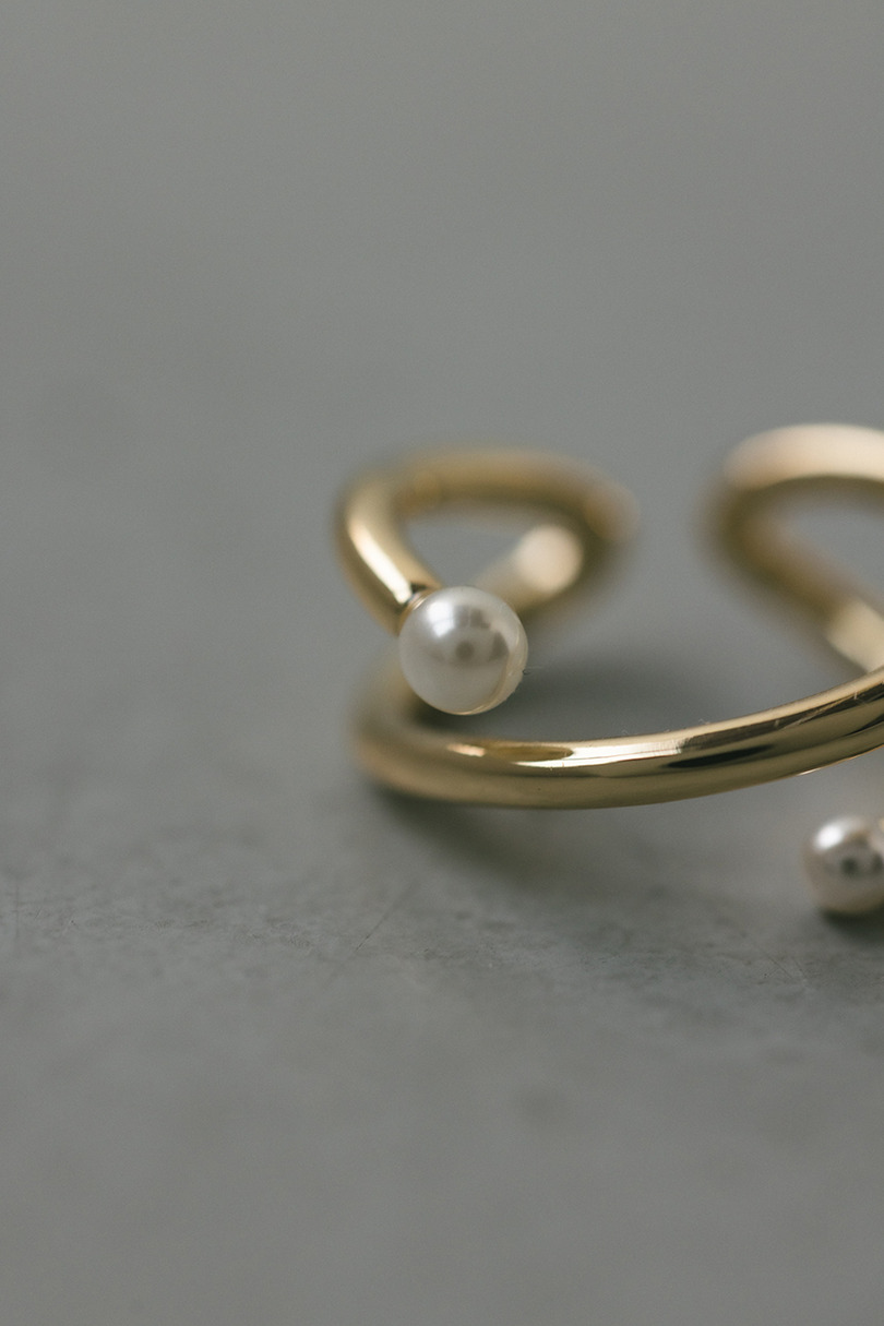 イミテーションパールリング 詳細画像 GLD 10