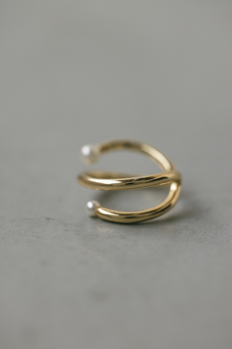 イミテーションパールリング 詳細画像 GLD 6