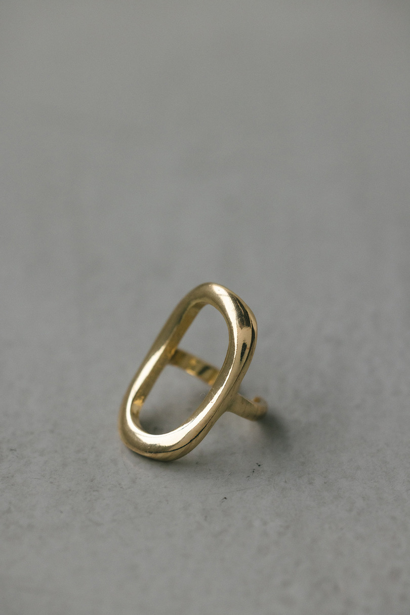 オーバルモチーフリング 詳細画像 GLD 4