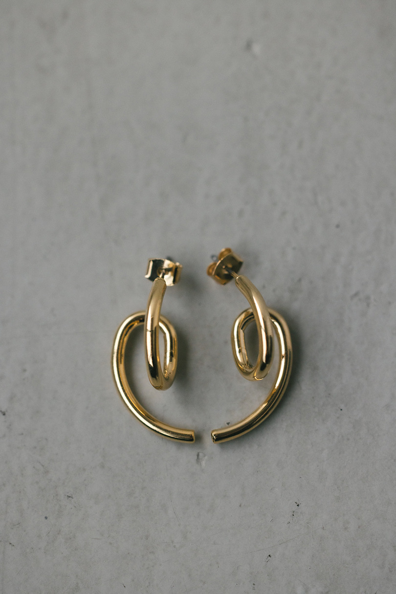 ノットラインピアス 詳細画像 GLD 5