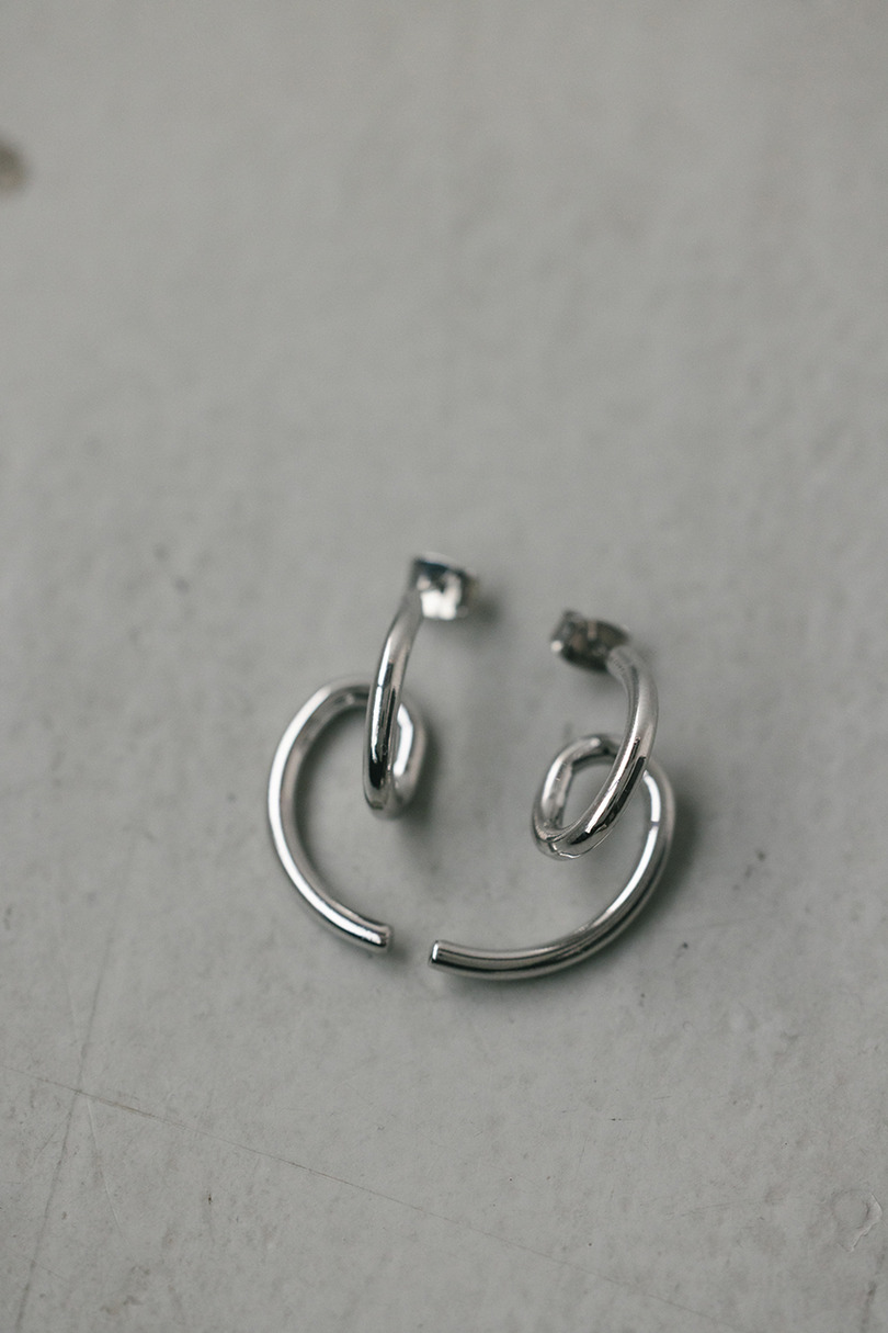 ノットラインピアス 詳細画像 SLV 4