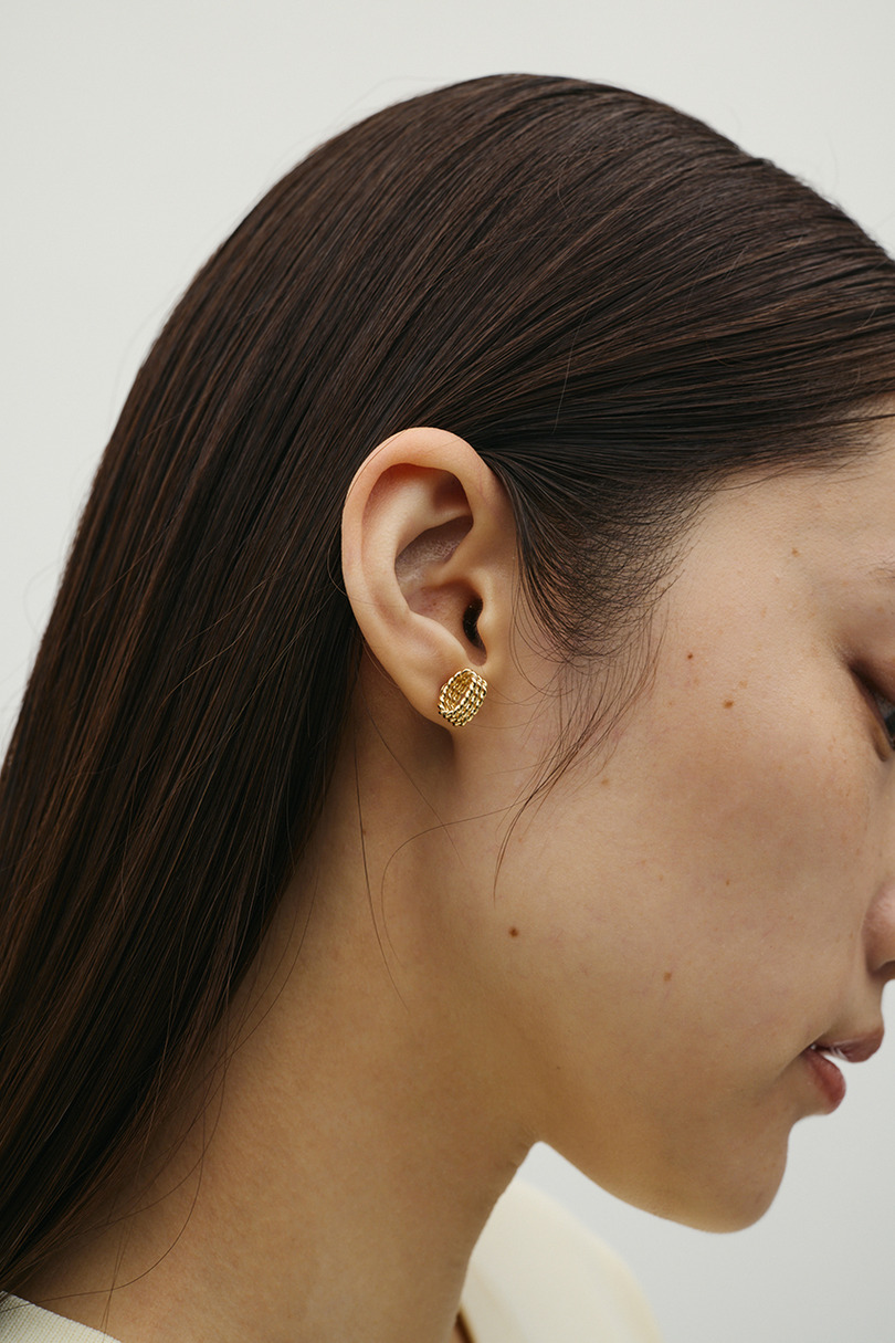 メッシュデザインミニマムピアス 詳細画像 GLD 2