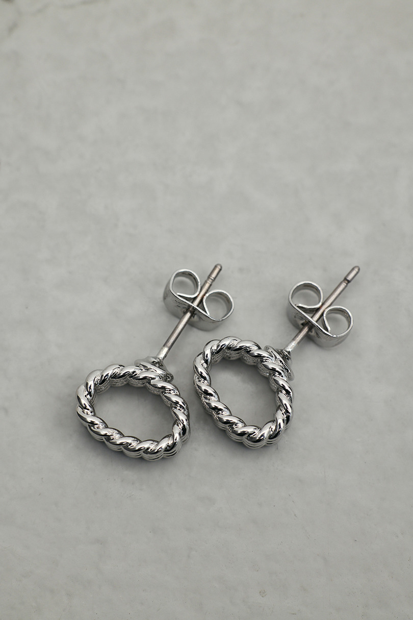 メッシュデザインミニマムピアス 詳細画像 SLV 3