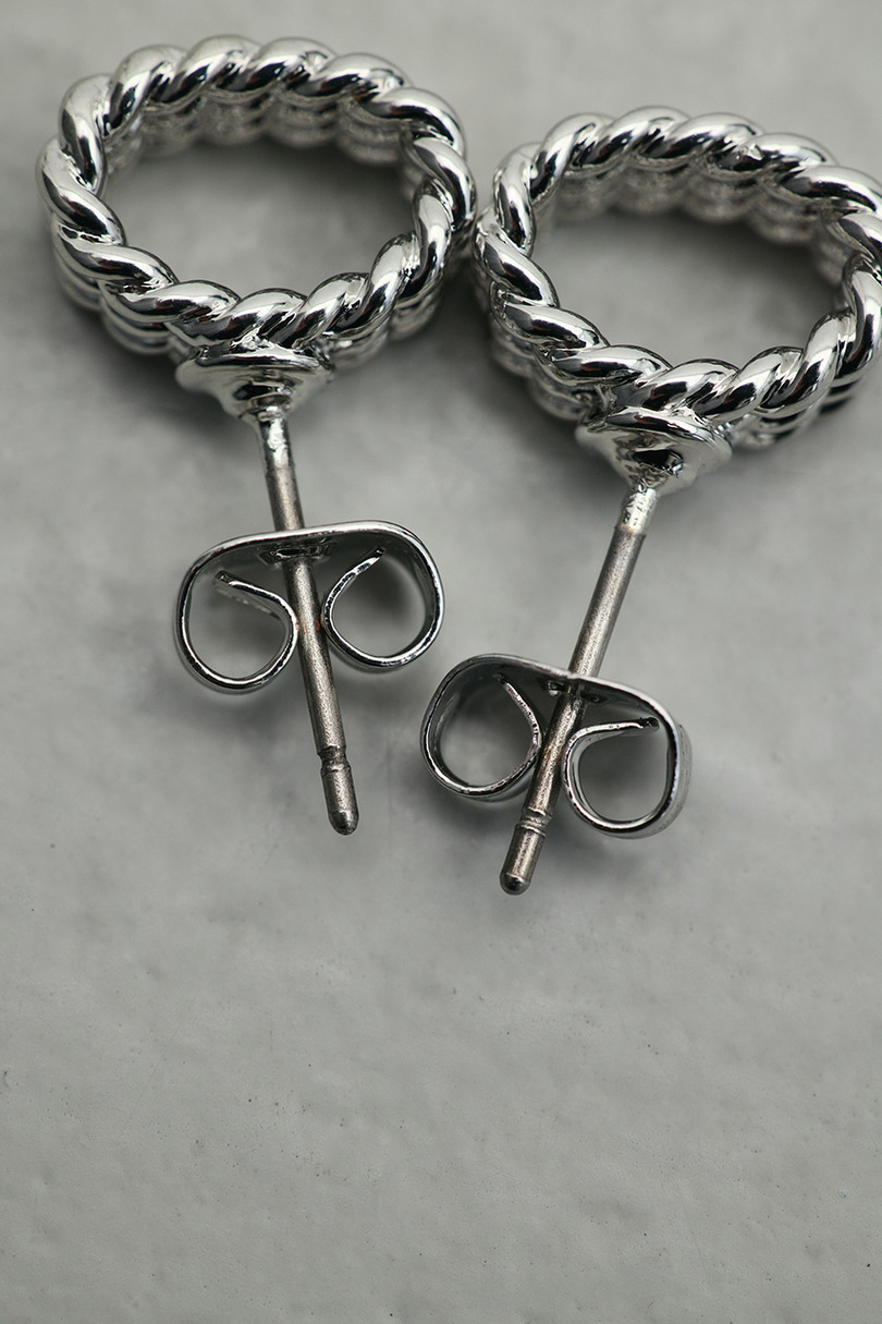 メッシュデザインミニマムピアス 詳細画像 SLV 5