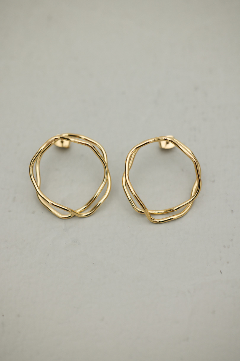 クロスウェーブピアス 詳細画像 GLD 2