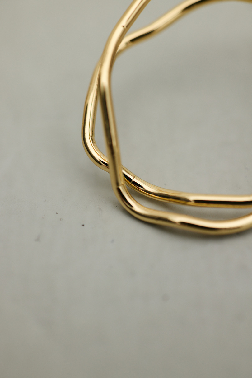 クロスウェーブピアス 詳細画像 GLD 5