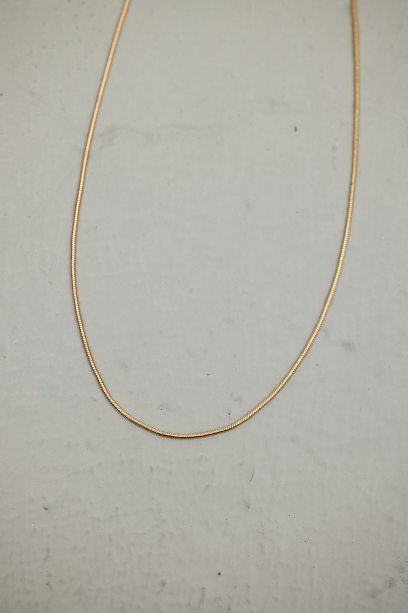 スネークチェーンネックレス 詳細画像 GLD 5