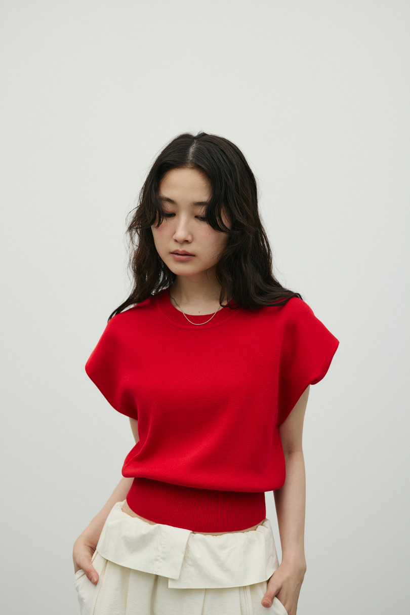 ショルダータックニット 詳細画像 RED 4