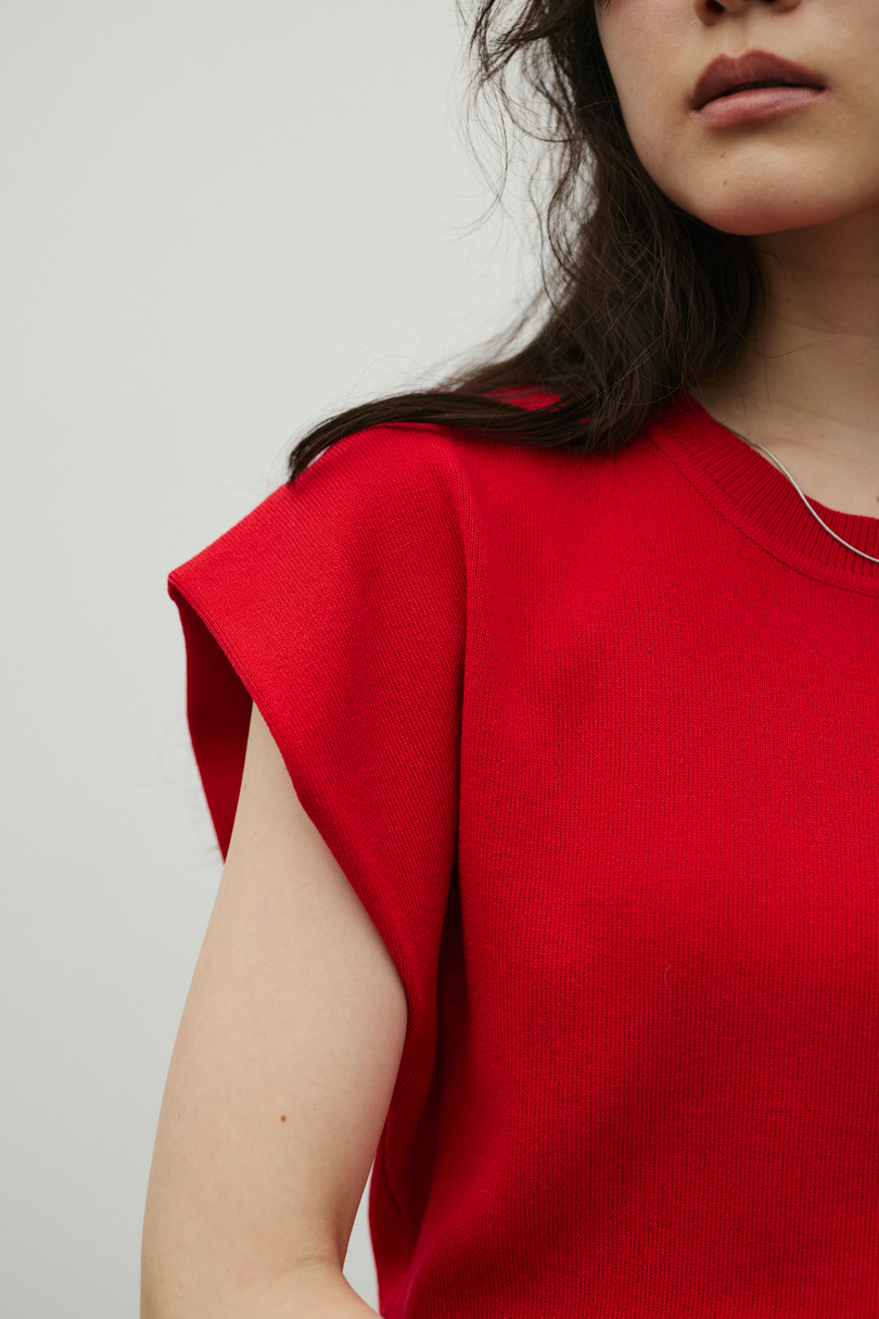 ショルダータックニット 詳細画像 RED 8