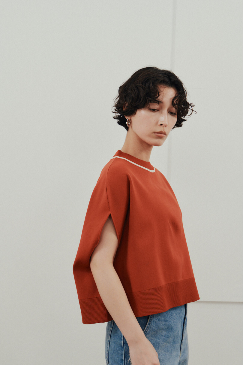 パイピングニットトップ 詳細画像 ORG 4