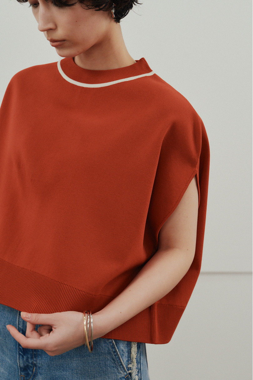 パイピングニットトップ 詳細画像 ORG 5