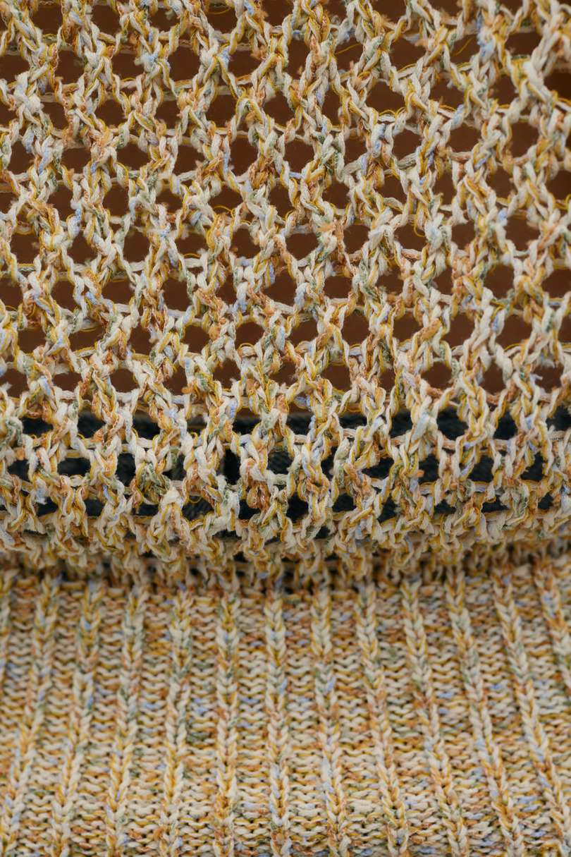 クロシェミックスニットポロ 詳細画像 YEL 10