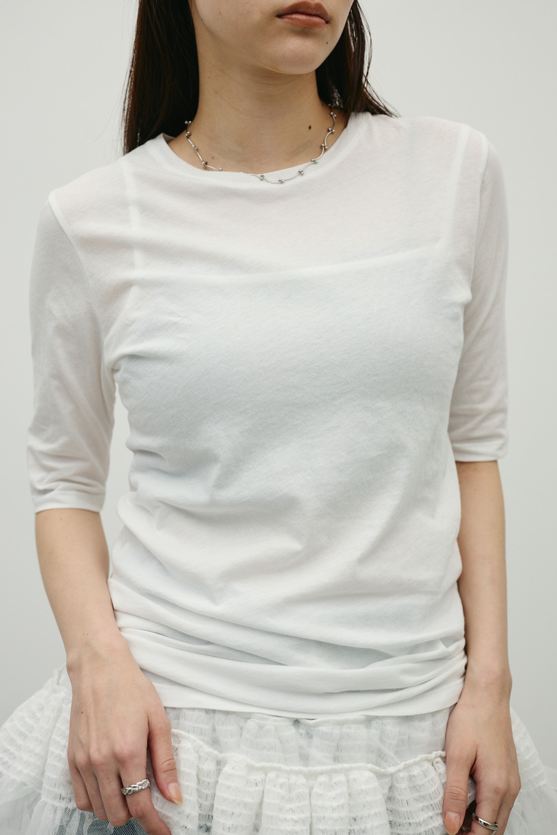 シアーバックシームT 詳細画像 WHT 3