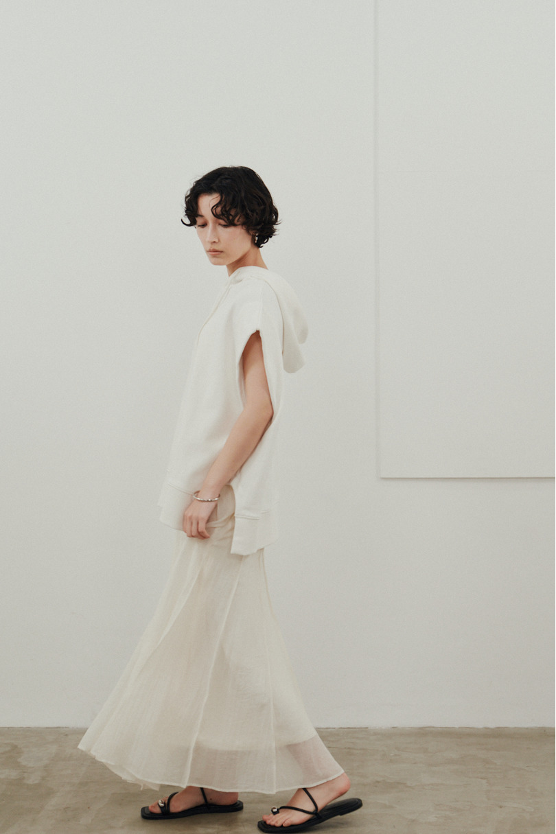 ルーズフーディーカットトップ 詳細画像 WHT 2