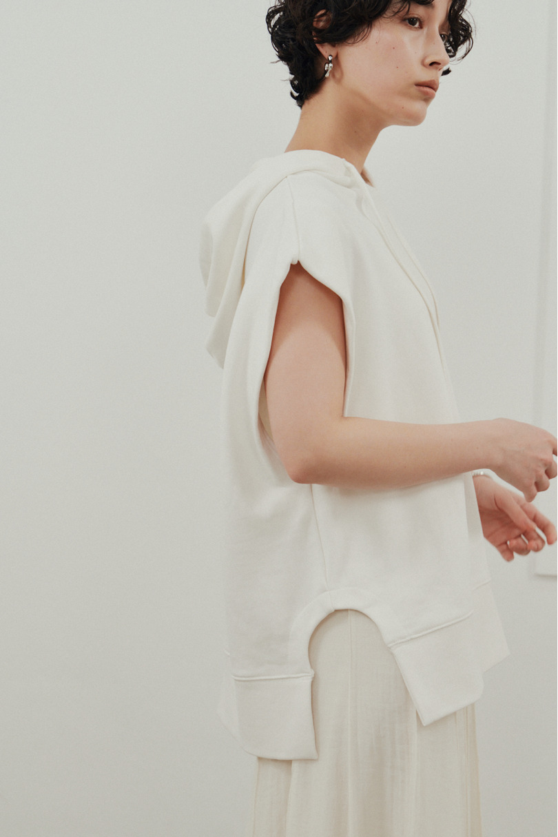 ルーズフーディーカットトップ 詳細画像 WHT 9