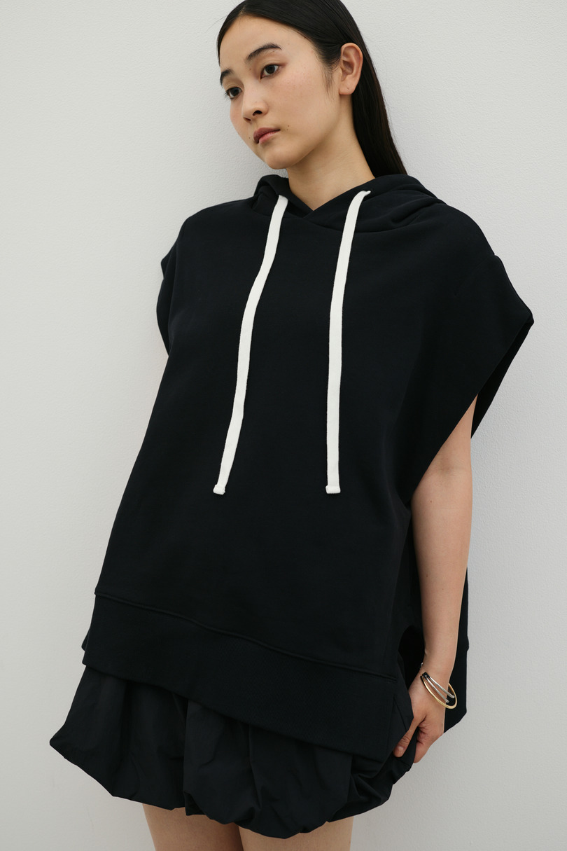 ルーズフーディーカットトップ