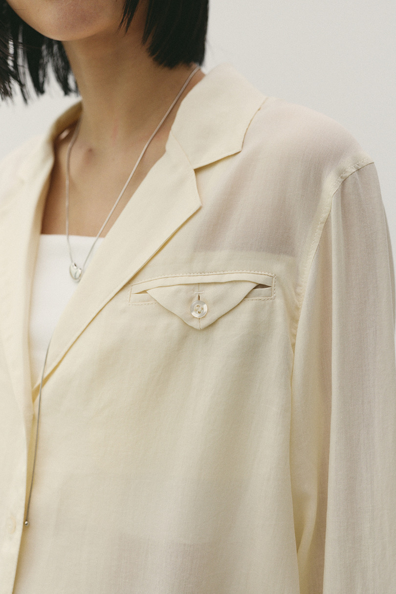 テーラーカラーオープンシャツ 詳細画像 IVOY 8