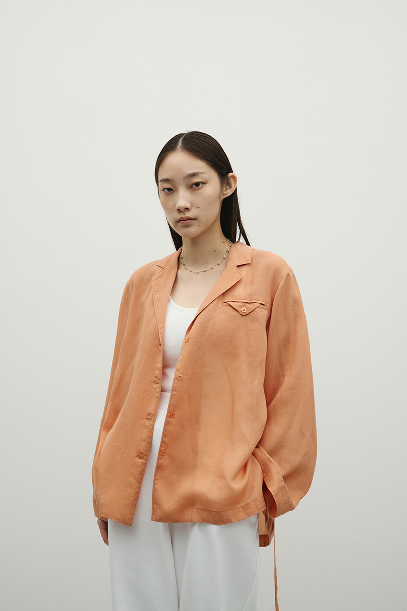 テーラーカラーオープンシャツ