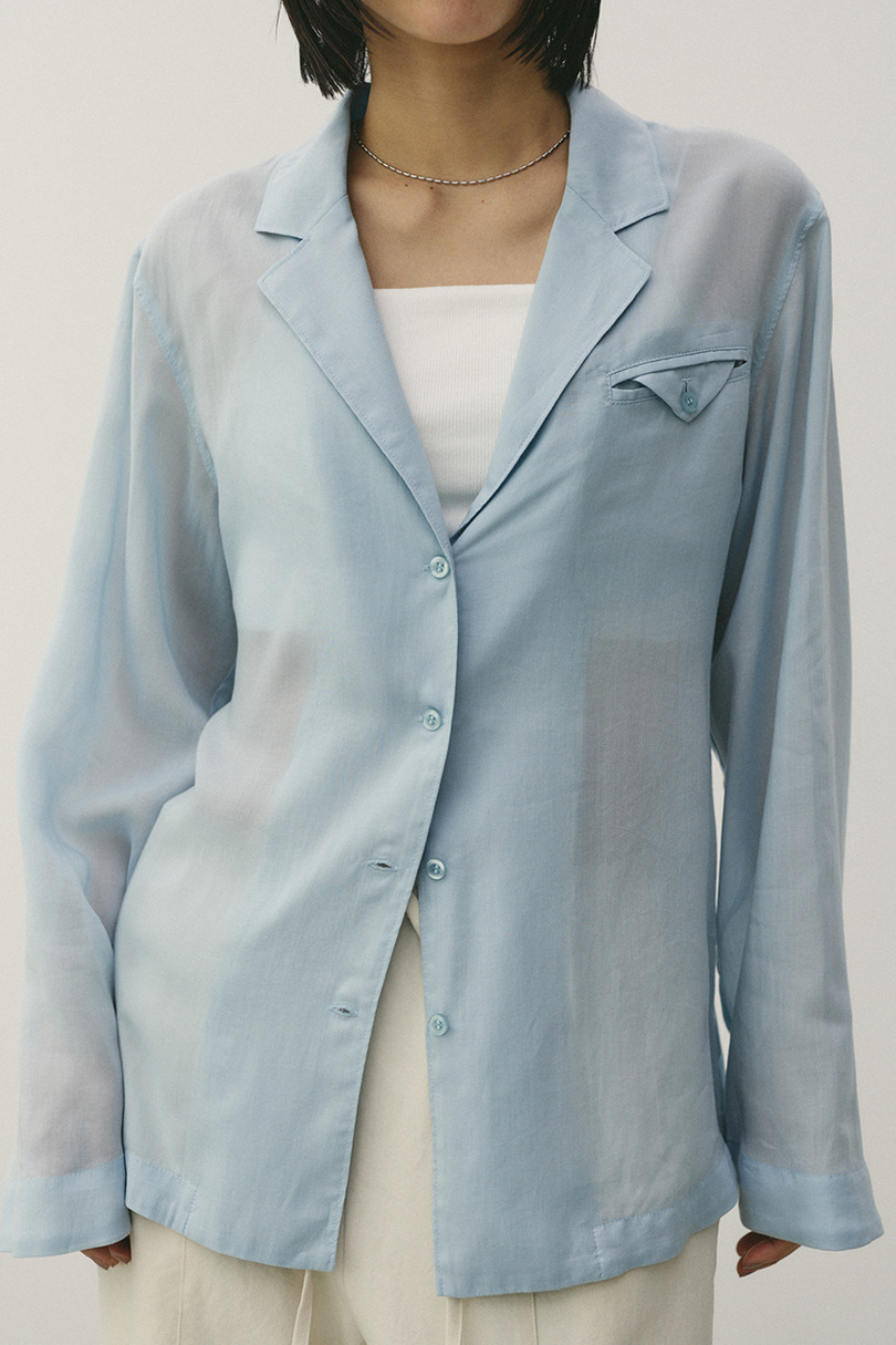 テーラーカラーオープンシャツ 詳細画像 SAX 7