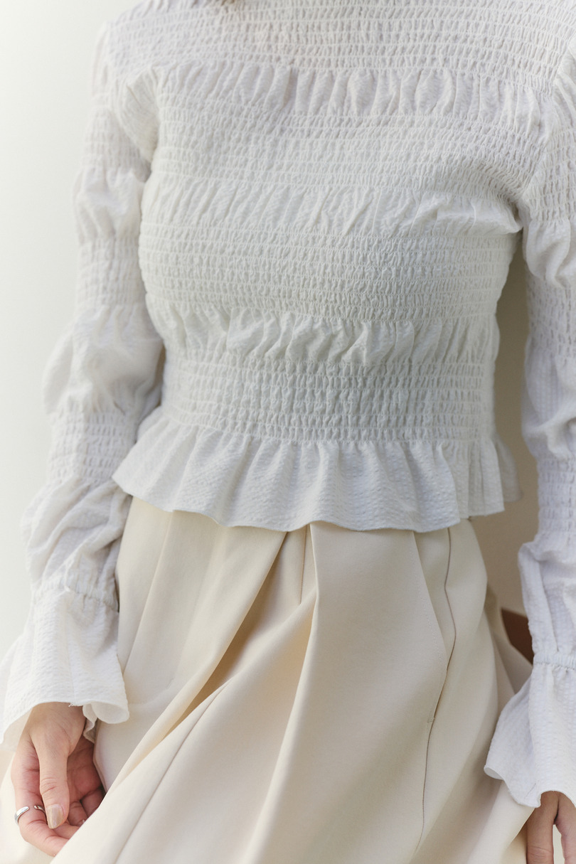 サッカーシャーリングトップ 詳細画像 WHT 6