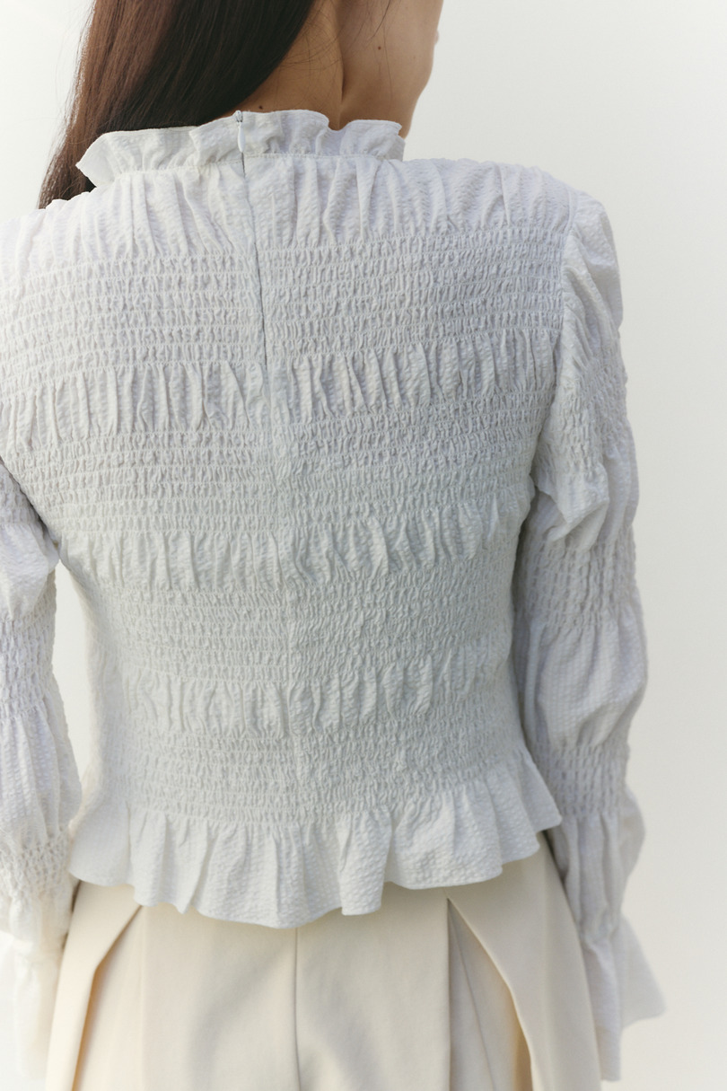 サッカーシャーリングトップ 詳細画像 WHT 8