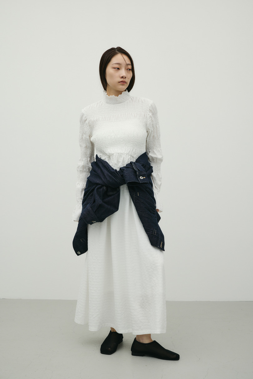 サッカーシャーリングワンピース 詳細画像 WHT 3