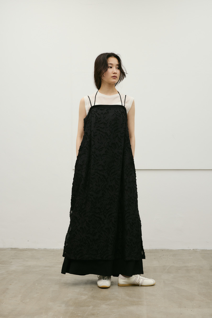 フラワーレースキャミワンピース 詳細画像 BLK 2