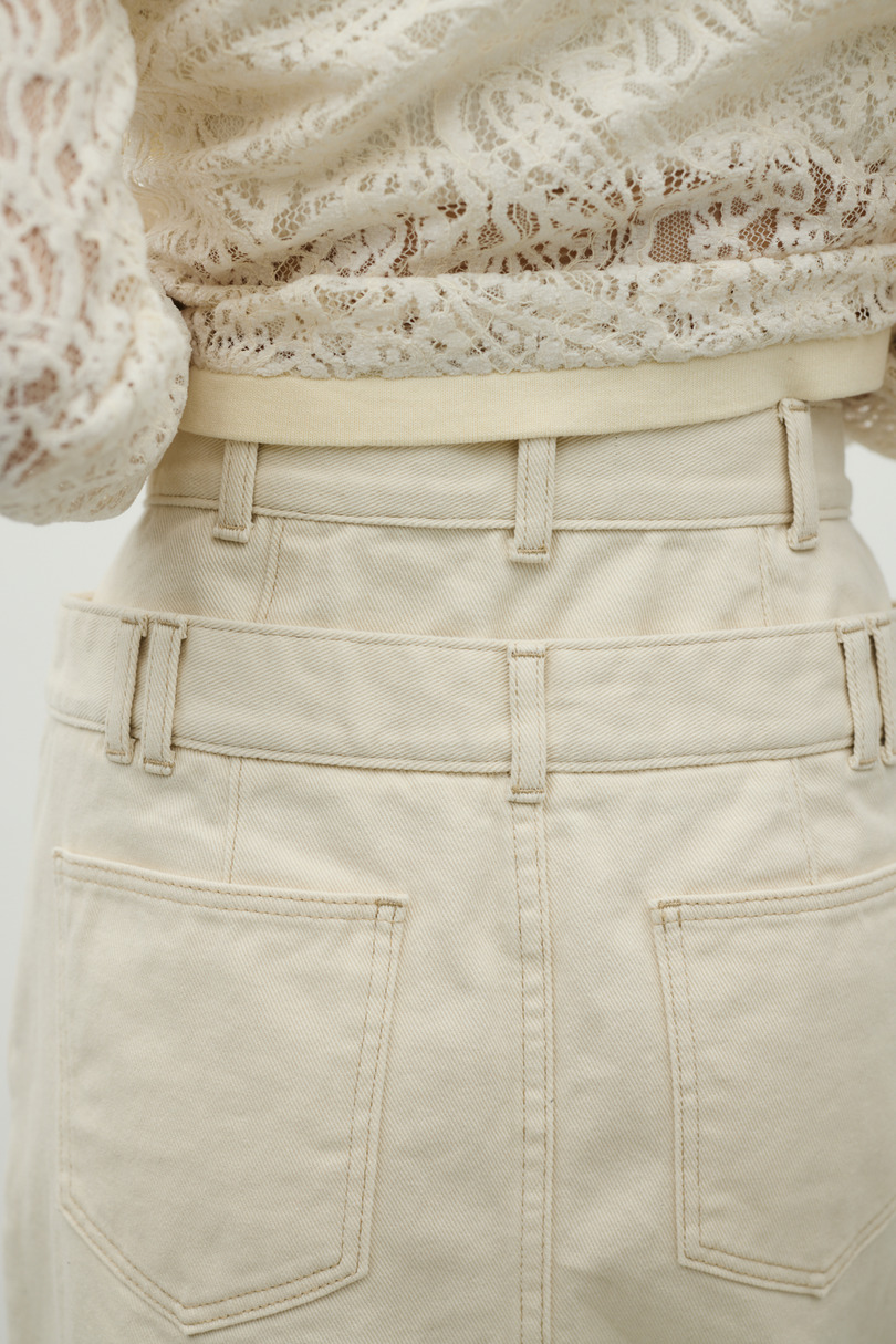 ダブルウエストデニムスカート 詳細画像 IVOY 8