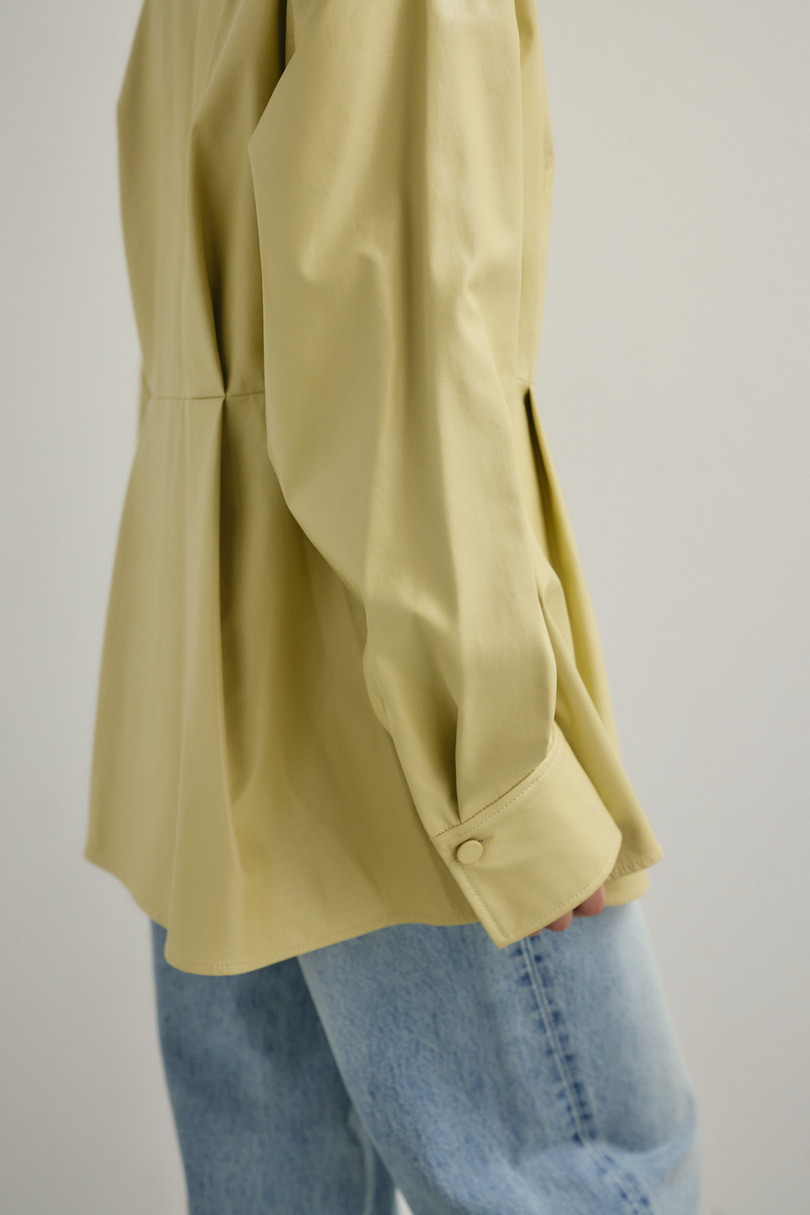 フェイクレザータックシャツ 詳細画像 BEG 12