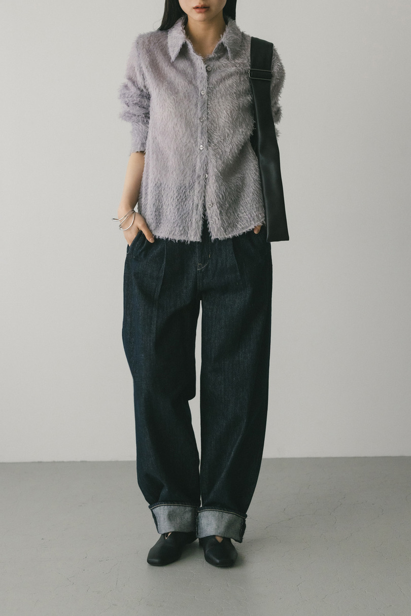 フリンジフェザーシャツ 詳細画像 PUR 2