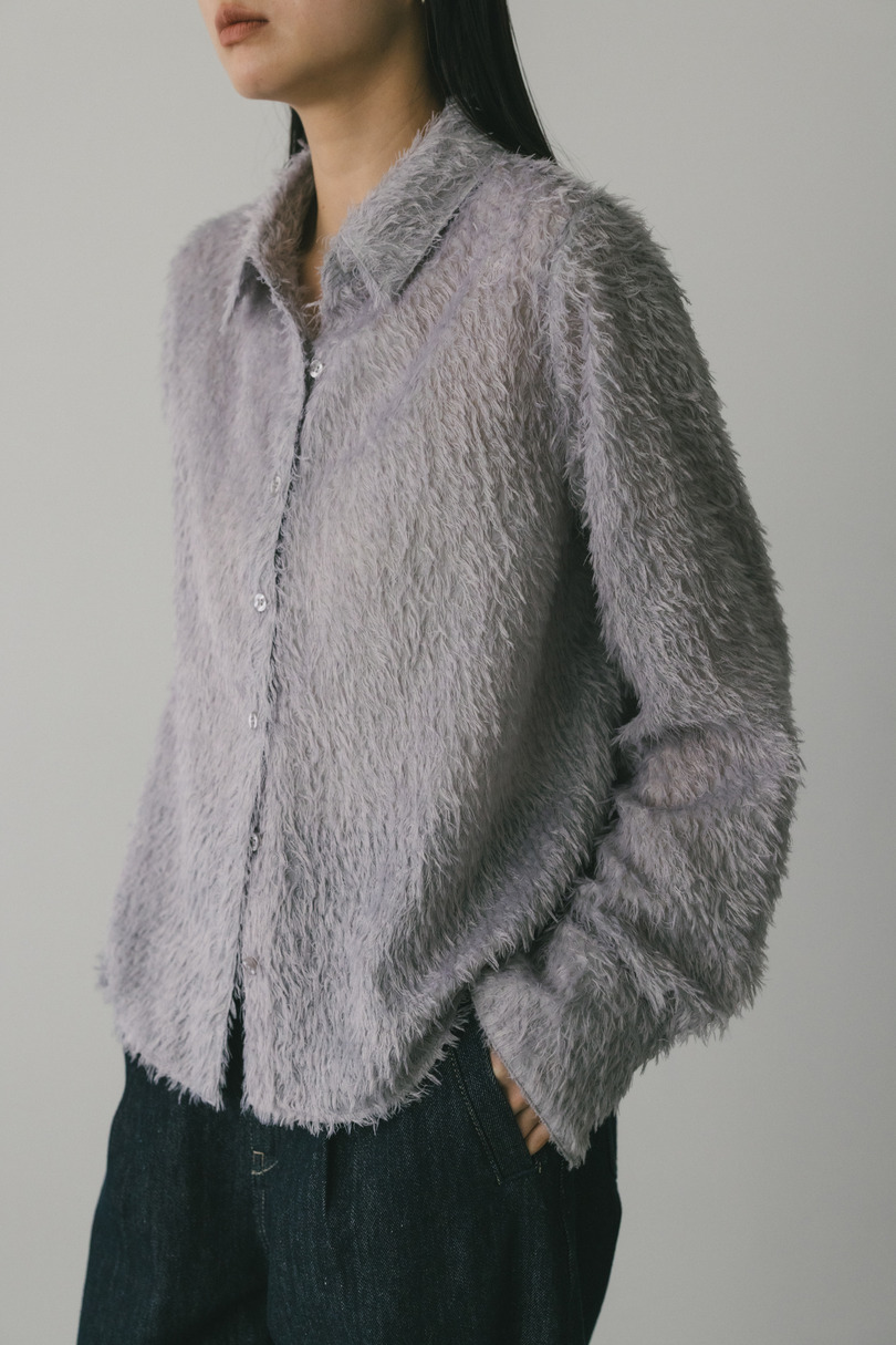 フリンジフェザーシャツ 詳細画像 PUR 3