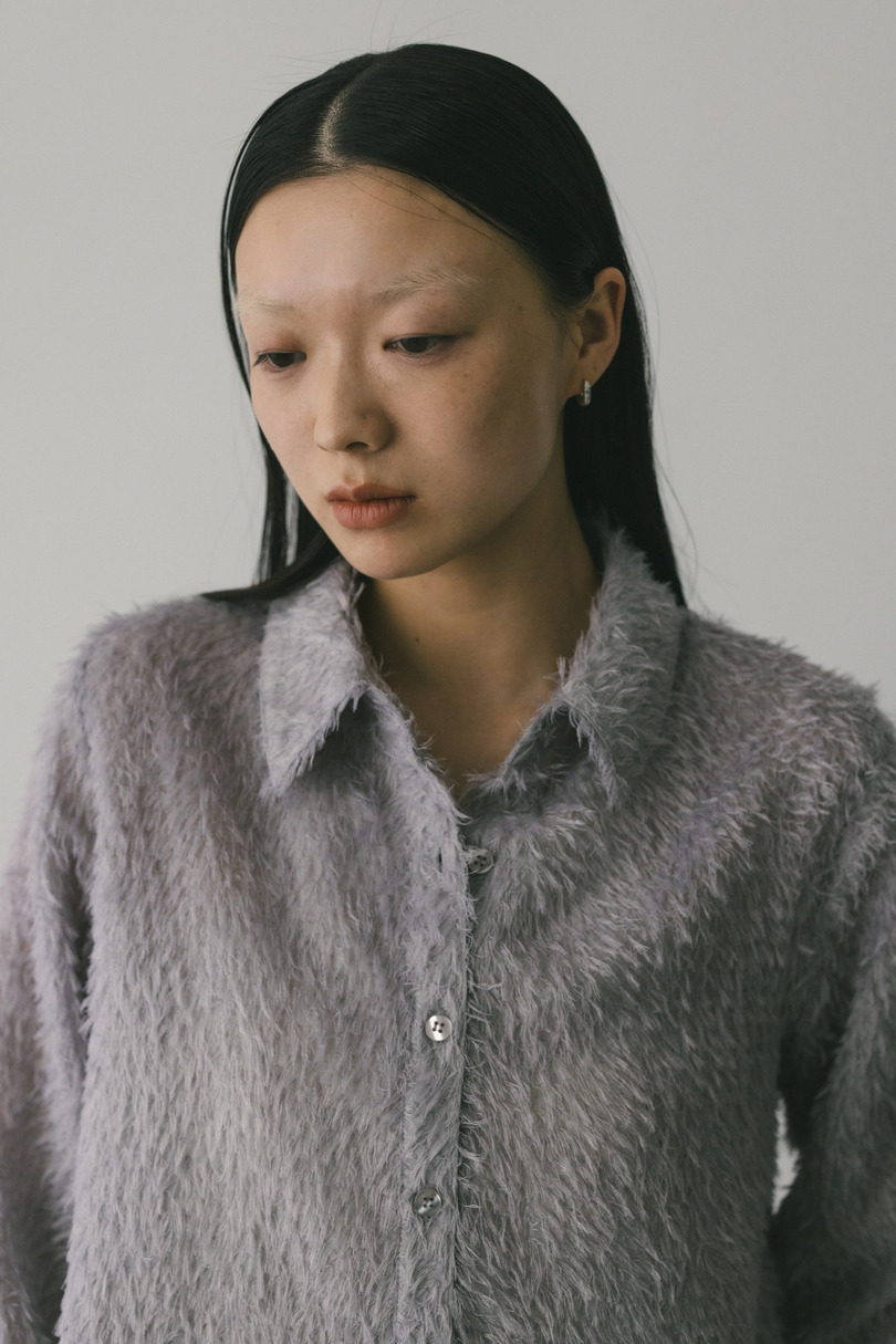 フリンジフェザーシャツ 詳細画像 PUR 4