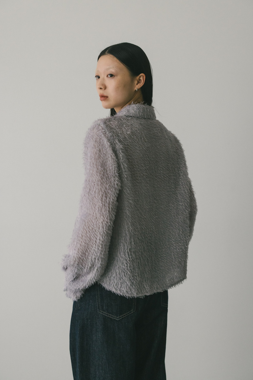 フリンジフェザーシャツ 詳細画像 PUR 8