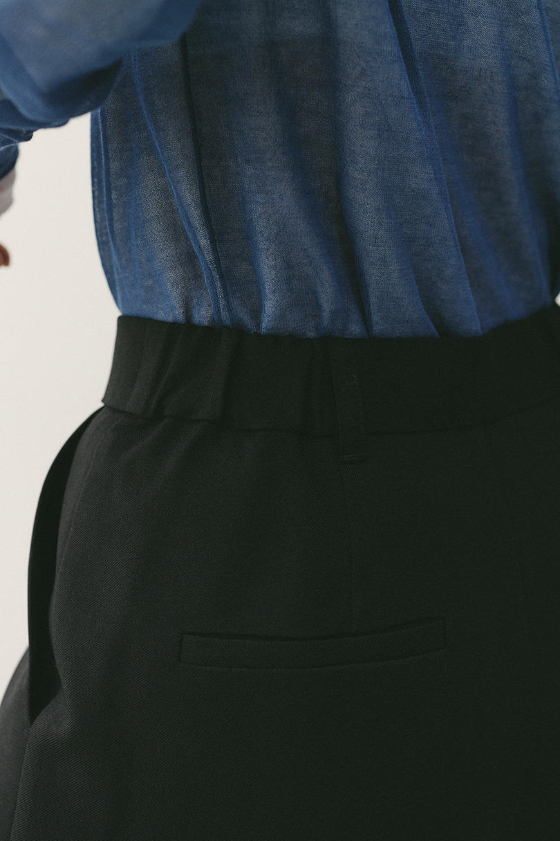 プリーツスカートレイヤードパンツ 詳細画像 BLK 16