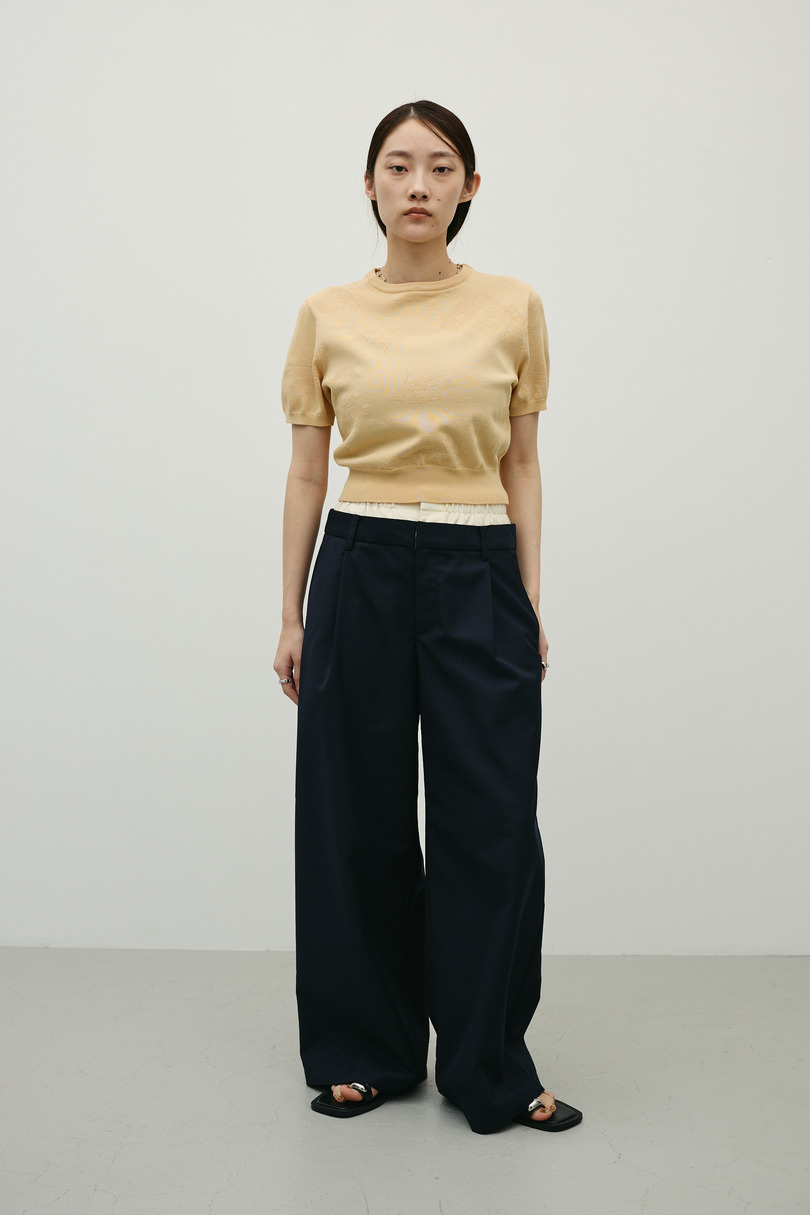 レイヤードローウエストパンツ 詳細画像 NVY 2